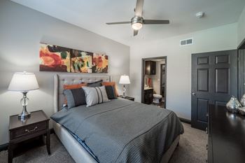 Plush carpet in bedrooms